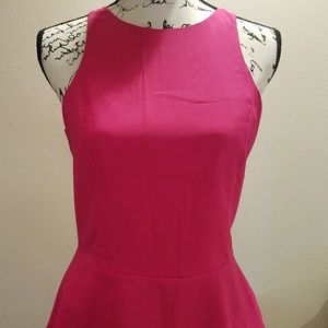 Express-Bright Pink Peplum Top